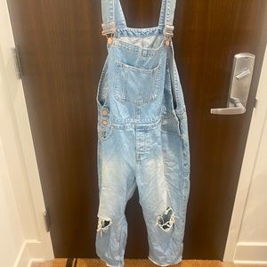 Mens Cropped Overalls